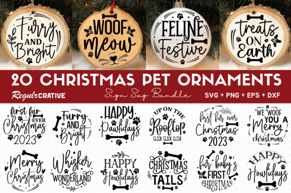 Download Pet Christmas Ornament Svg Bundle - Christmas ornament svg bundle Collection