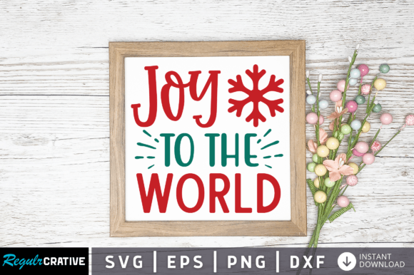 Download Joy to the World Svg Design - Premium Bundle