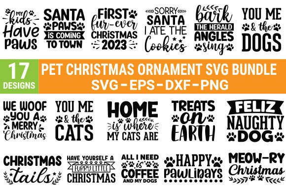 Download Pet Christmas Ornament SVG Bundle - Christmas ornament svg bundle Collection
