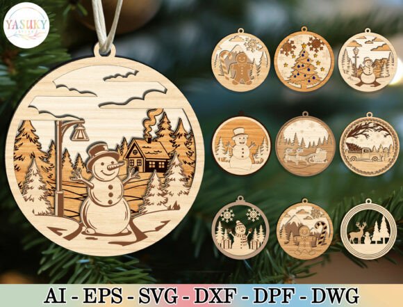 Download Layered Christmas Ornament SVG Bundle - Christmas ornament svg bundle Collection