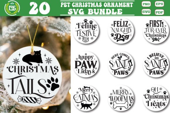 Download Pet Christmas Ornament SVG Bundle, Cat a - Christmas ornament svg bundle Collection