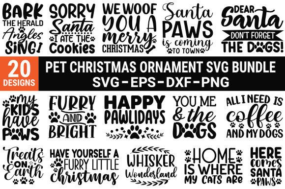 Download Pet Christmas Ornament SVG Bundle - Christmas ornament svg bundle Collection