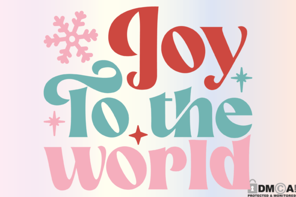 Download Joy to the World Svg Retro Christmas Png - Premium Resources