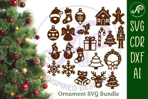 Download Christmas Ornament SVG Bundle, Laser Cut - Christmas ornament svg bundle Collection