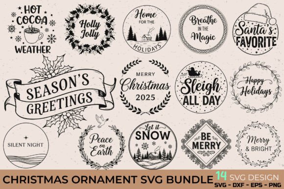Download Christmas Ornament SVG Bundle - Christmas ornament svg bundle Collection