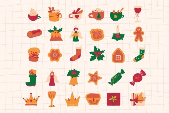 Download Winter Holidays Symbols Set - Winter holidays Collection